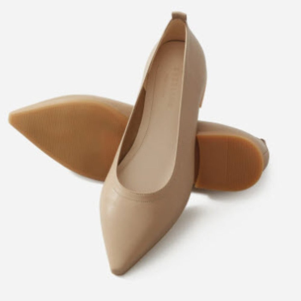 NWOT Everlane 40 Hour Flat. Taupe. Size 9.